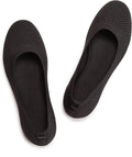 Womens Ballet Flat Shoes Knit Slip On Flats - Low Wedge Comfort