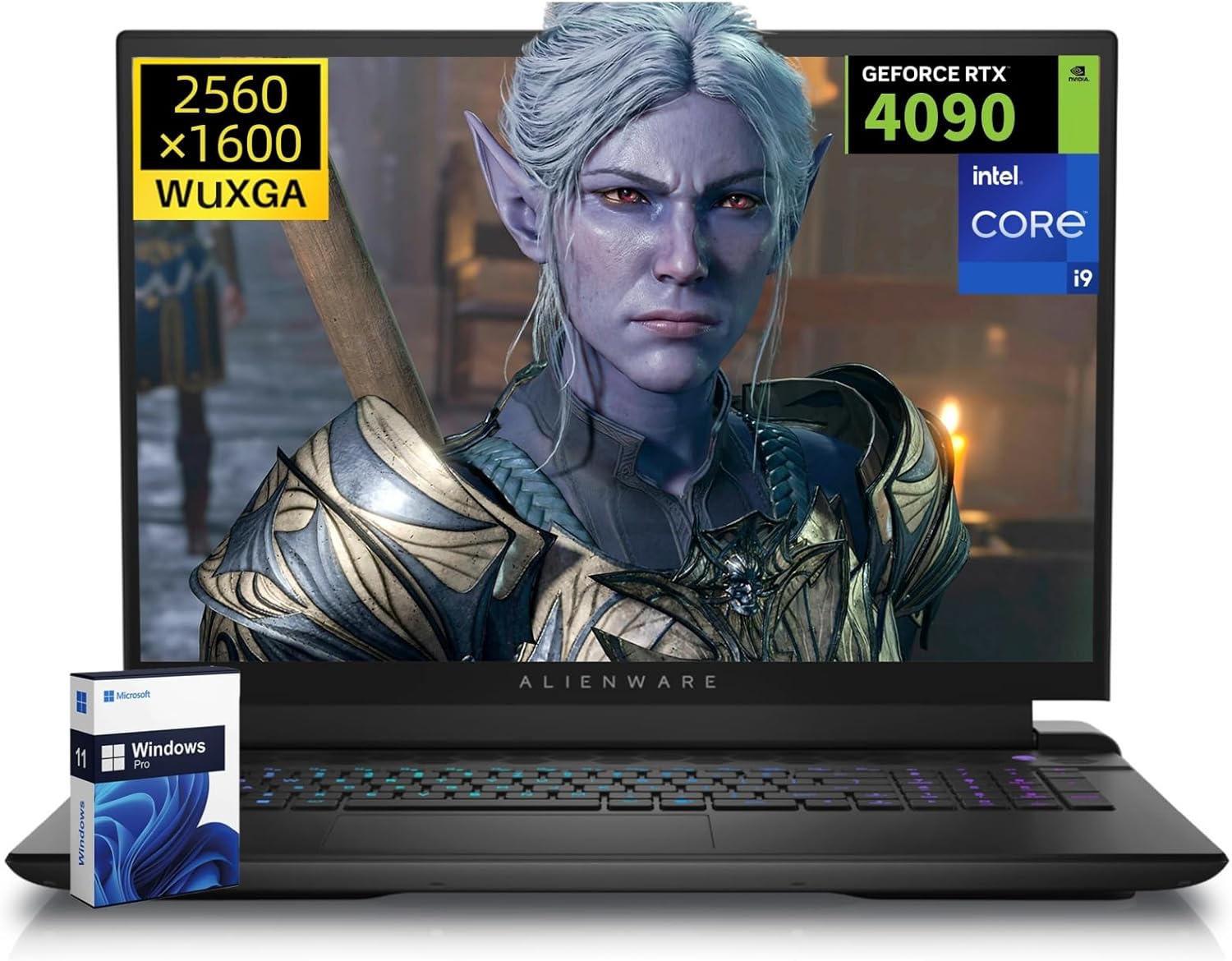 Dell Alienware Gaming Laptop: RTX 4090, i9 14900HX, 18 2K QHD+ Display