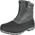 Men's Insulated Waterproof Snow Boots for Cold Weather - Zip Closure