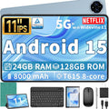 Android 15 Tablet 11 in with Keyboard and Stylus - 24GB+128GB
