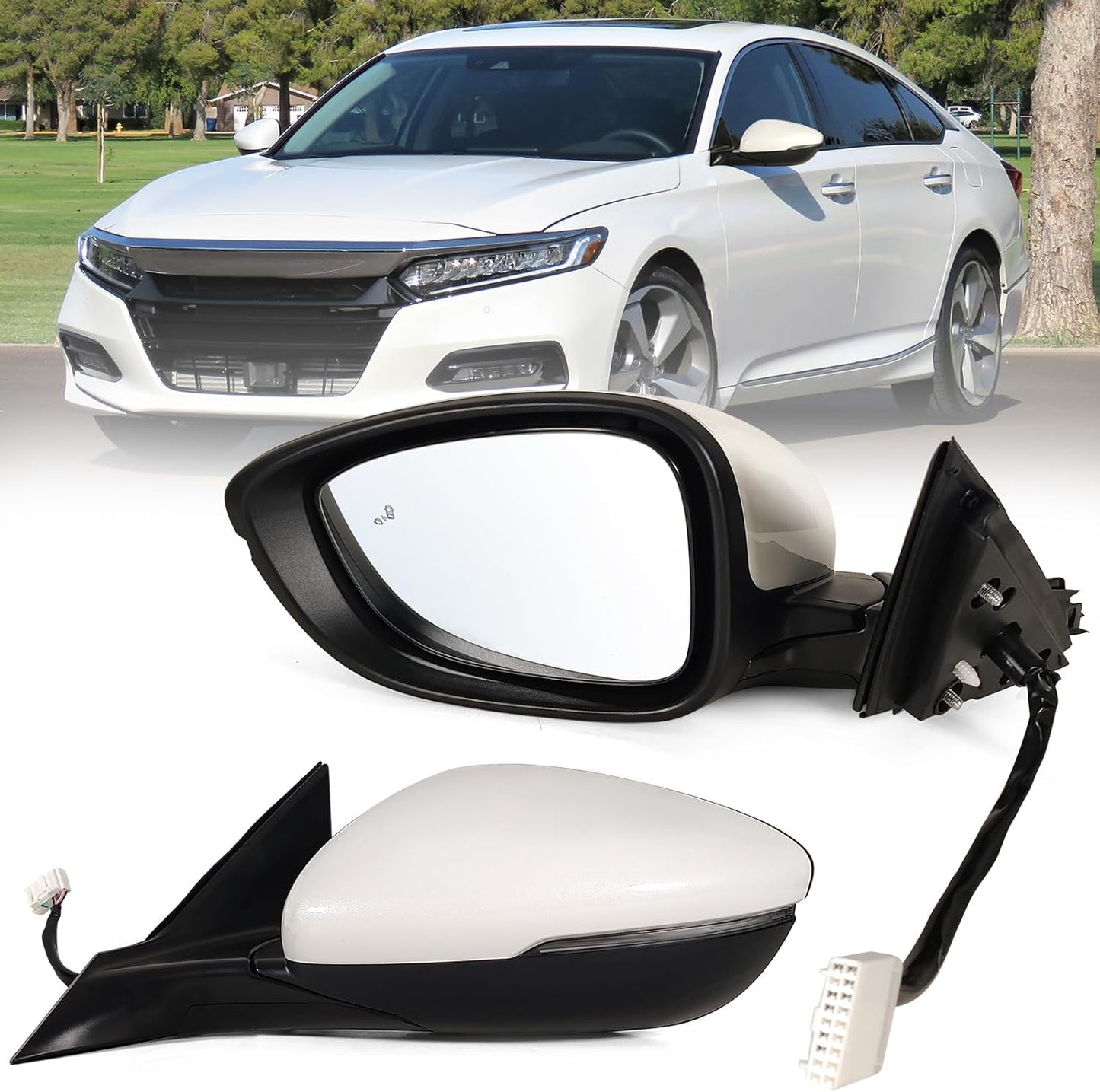 Left Driver Side Mirror for 2018-2022 Honda Accord with Features