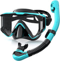 Greatever Snorkel Set Pano 3 Window Snorkel Mask - Wide Panoramic View