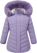 Girl's Winter Coat Hooded Long Parka - Warm Double-Closure Coat