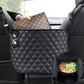 Car Net Pocket Handbag Holder Between Seats - Large Capacity Organizer