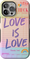 Casely iPhone 13 Pro Max Case Love is Love - Bold Protective Design