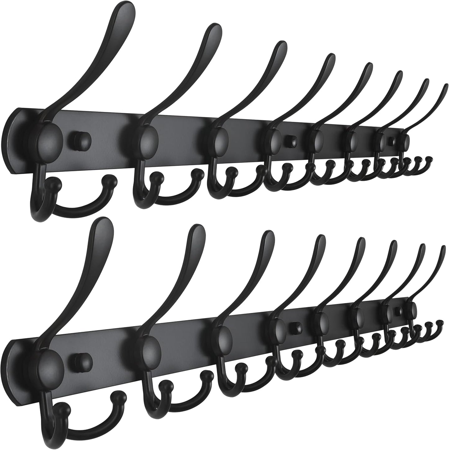 Dseap Coat Rack Wall Mount with 8 Heavy Duty Hooks for Home
