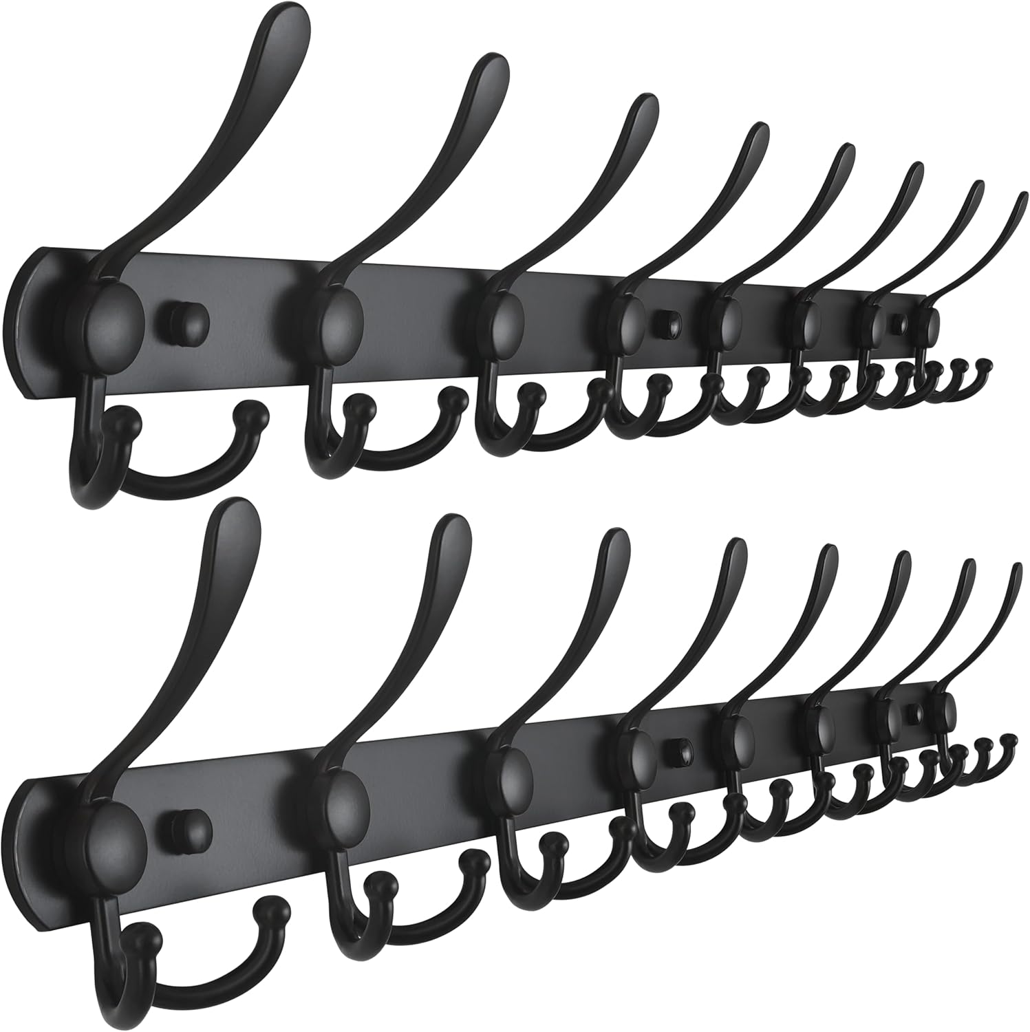 Dseap Coat Rack Wall Mount with 8 Heavy Duty Hooks for Home