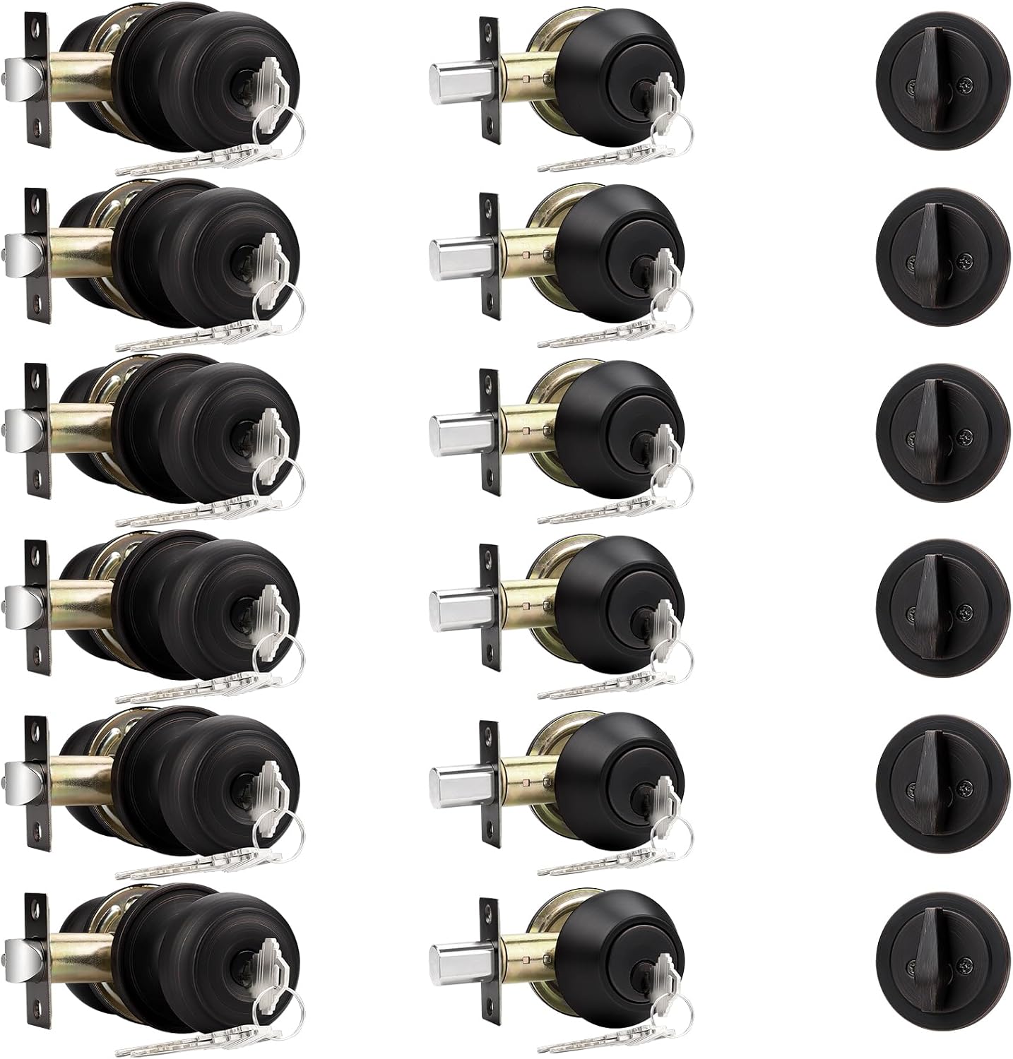 Probrico Round Ball Door Knob and Deadbolt Combo Set Review