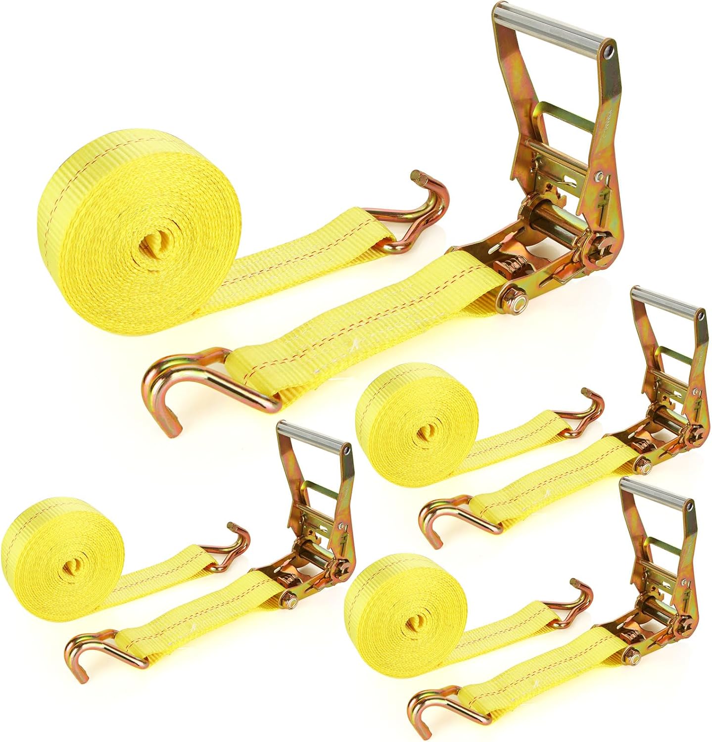 Heavy Duty 2 Inch Ratchet Straps 20ft for Secure Cargo Tie Down
