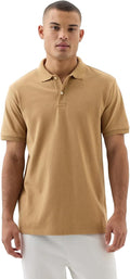 Gap Mens Stretch Pique Polo Shirt - Classic Everyday Polo