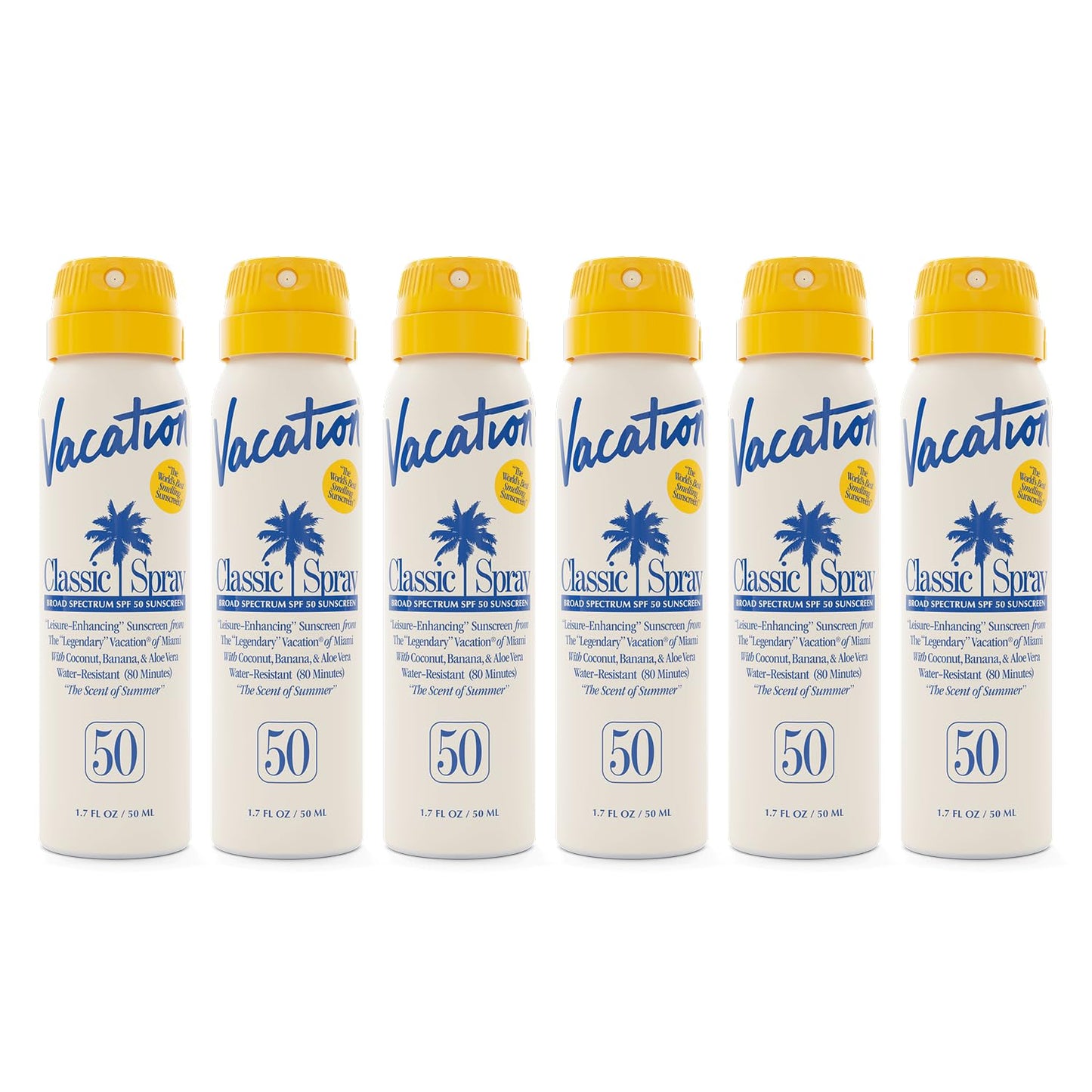 Vacation Mini Classic Sunscreen Spray SPF 50 for Travel Needs