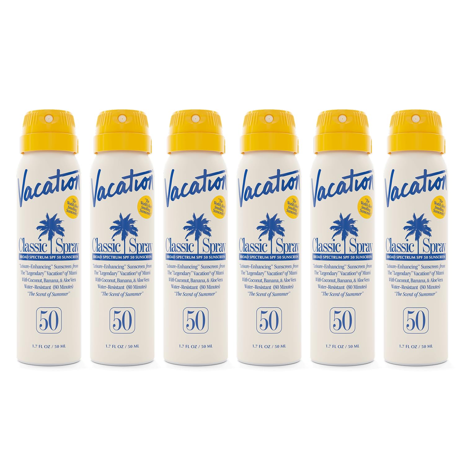 Vacation Mini Classic Sunscreen Spray SPF 50 for Travel Needs