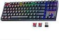 Redragon Tri-Mode Wireless Gaming Keyboard - Hot-Swap Red Switches
