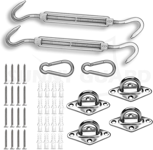 SUNNY GUARD Sun Shade Sail Hardware Kit for Outdoor Use