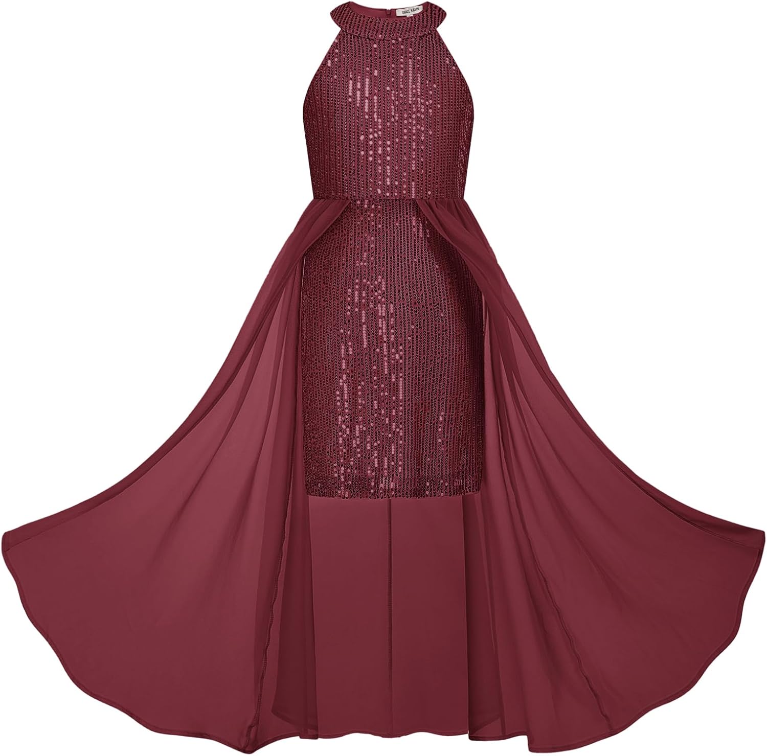 Girls Halter Neck Sequin Dress for Parties and Birthdays