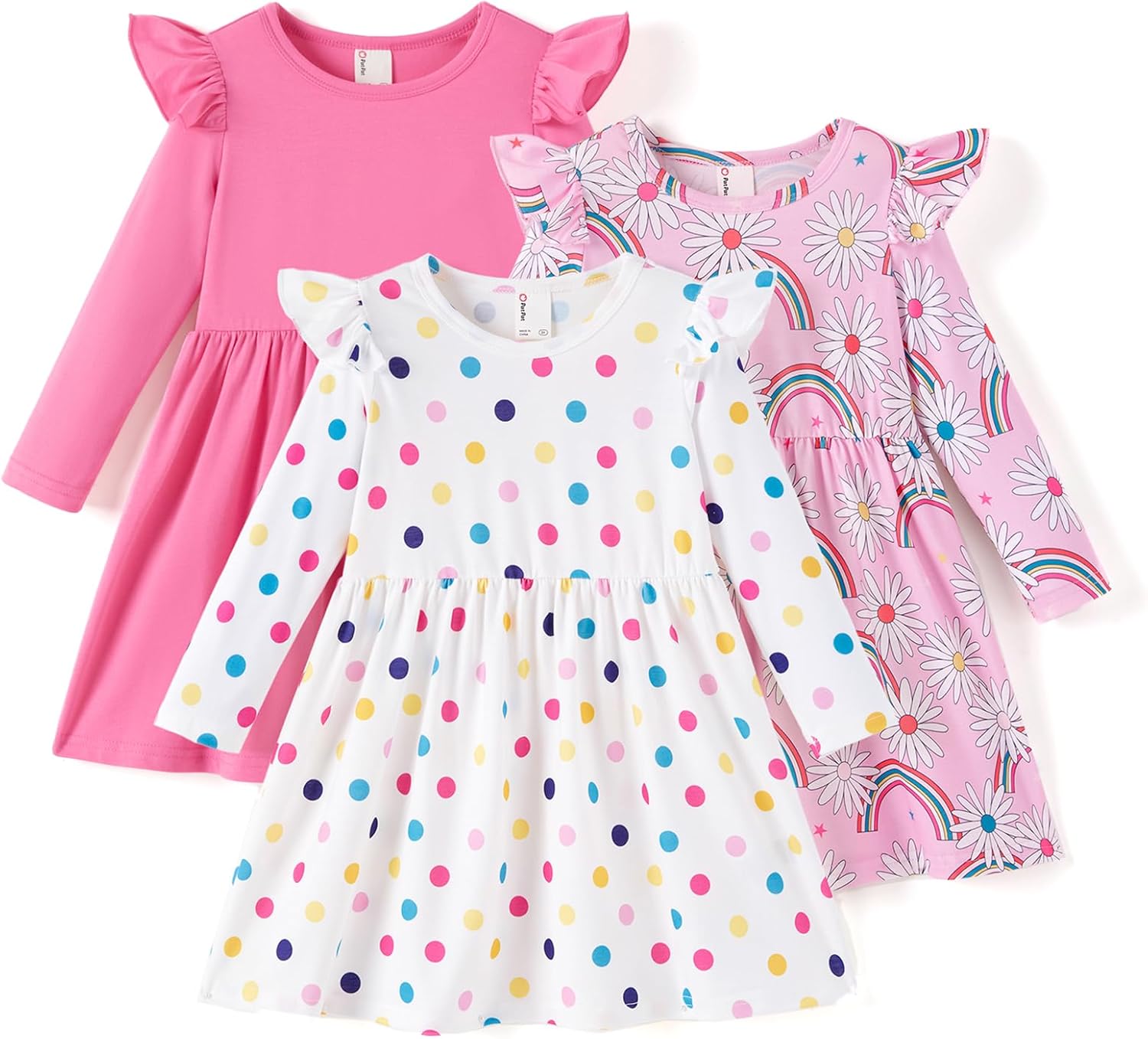 PATPAT Multipack Girl Toddler Dresses for Every Occasion