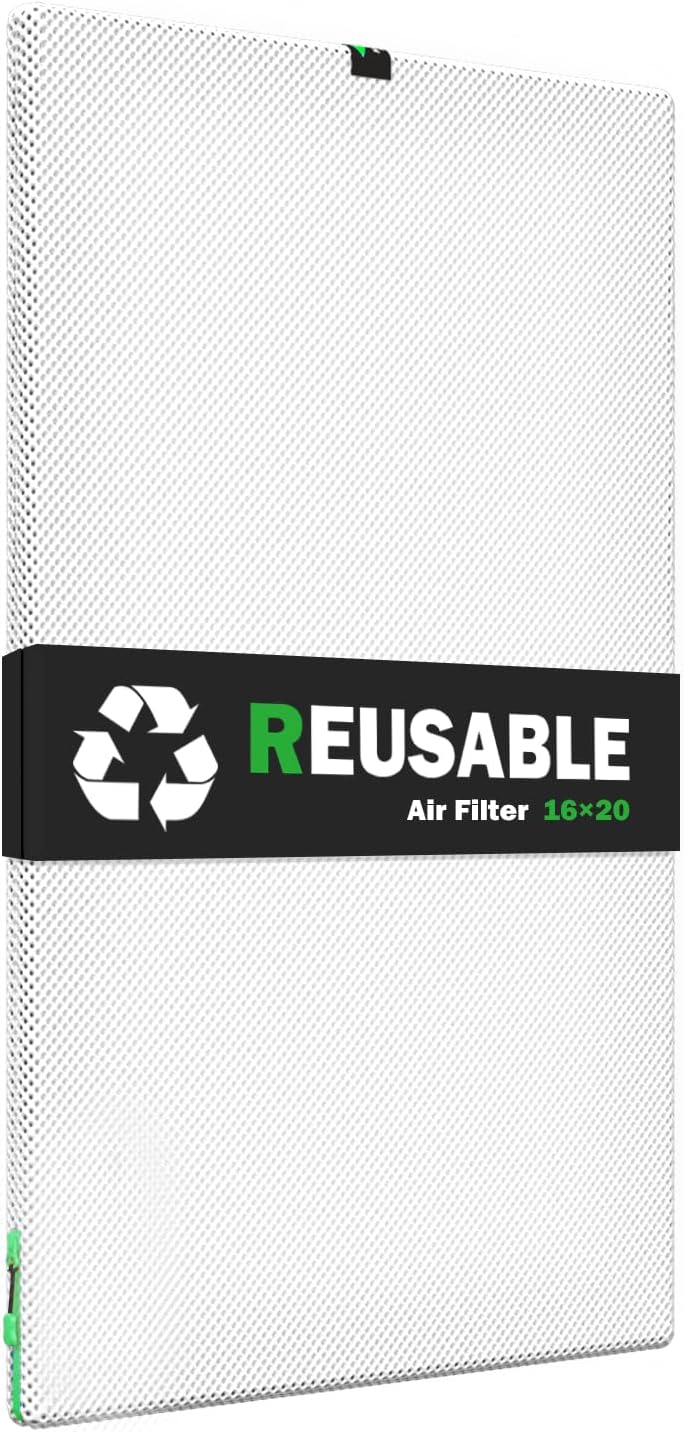 16x20x1 Washable AC Furnace Air Filter - REAIR
