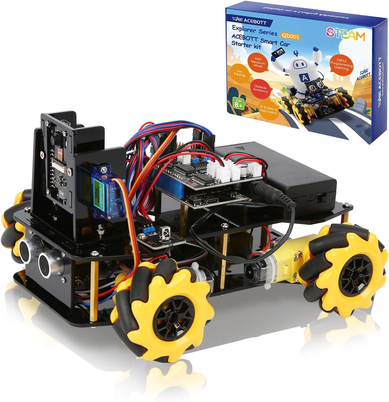 Smart Robot Car Kit: Arduino Compatible, STEM Education