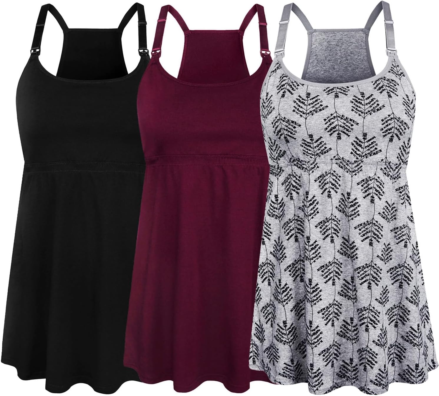 SUIEK Maternity Nursing Tank Tops for Comfortable Breastfeeding