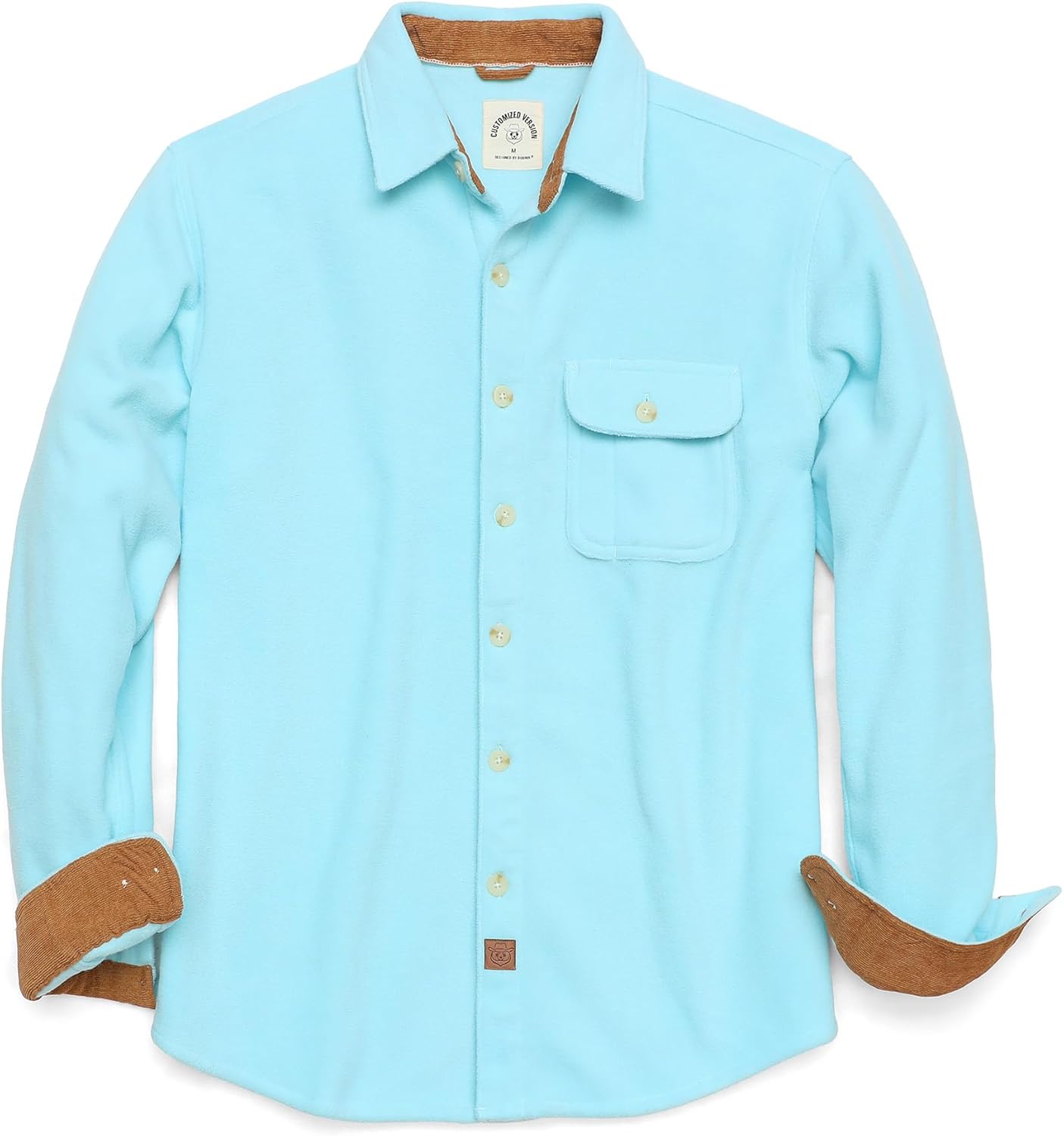 Dubinik Mens Flannel Shirts Long Sleeve Casual Button Down Style