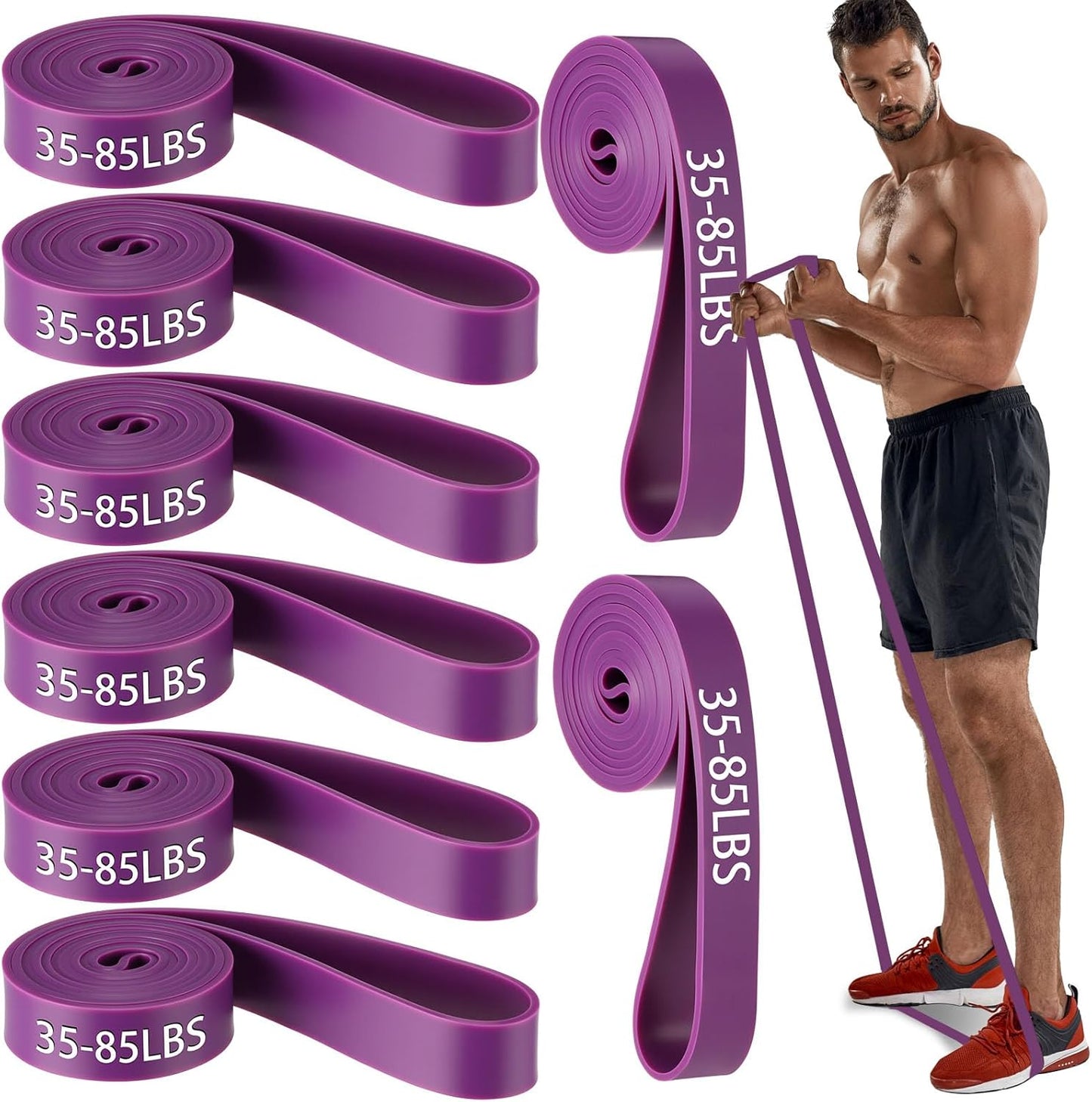 8 Pcs Resistance Bands for Effective Muscle Training and Therapy