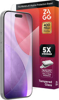 ZAGG Glass Elite Screen Protector for iPhone 17 Pro - 5X Stronger