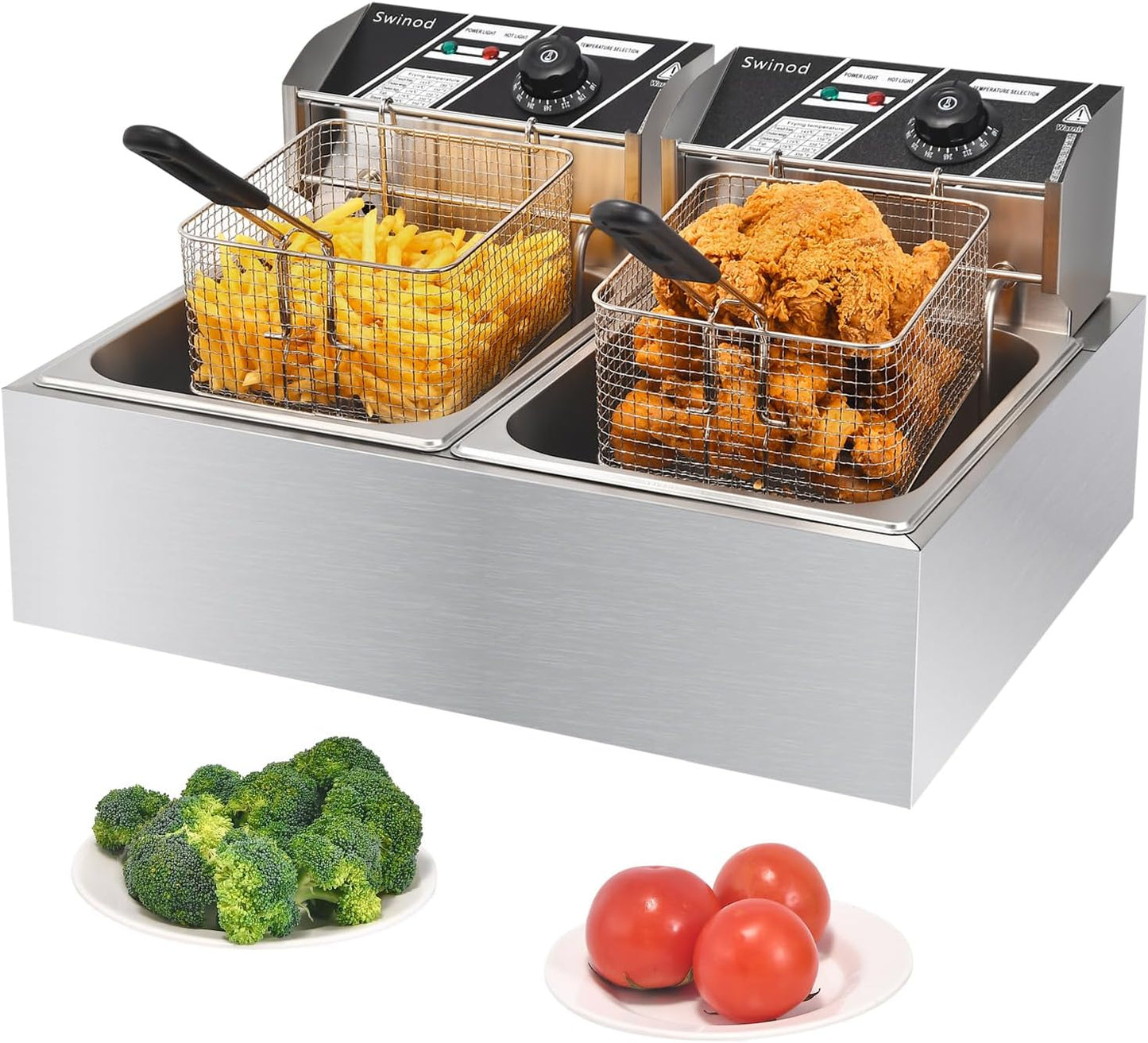 Commercial Deep Fryer with Baskets for Perfectly Fried Food