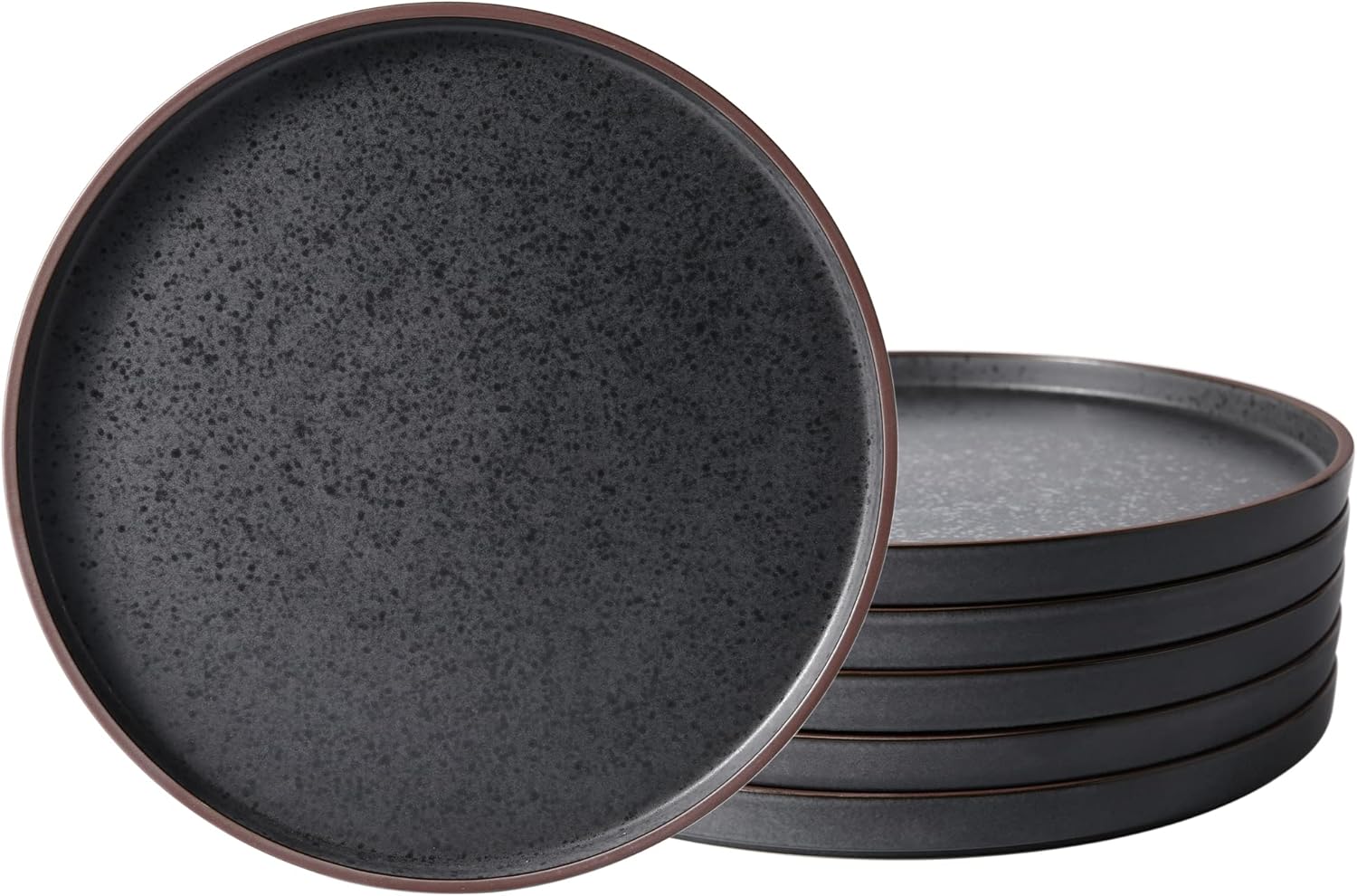 LERATIO Salad Plates Set of 6 - Modern Ceramic Dinnerware