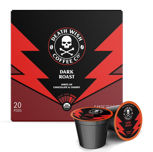 Organic Dark Roast Coffee Pods by Death Wish