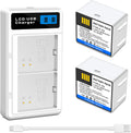 2 Pack A-4A Battery and LCD Dual Charger for Arlo Cameras