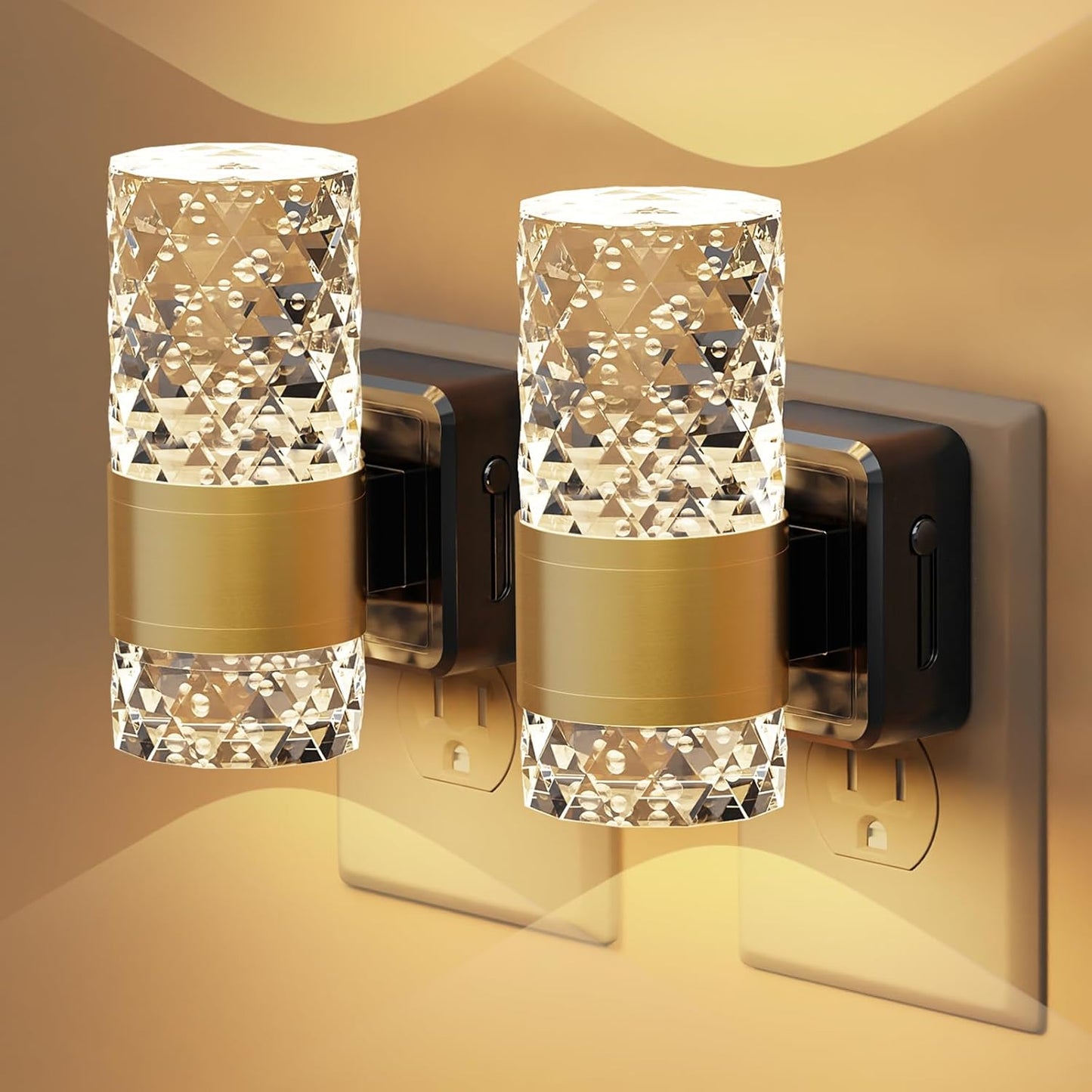 LED Night Lights Plug into Wall - Dimmable 3000K Decor for Home