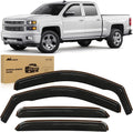 Nilight Window Visor Compatible with Chevy Silverado 1500 - Rain