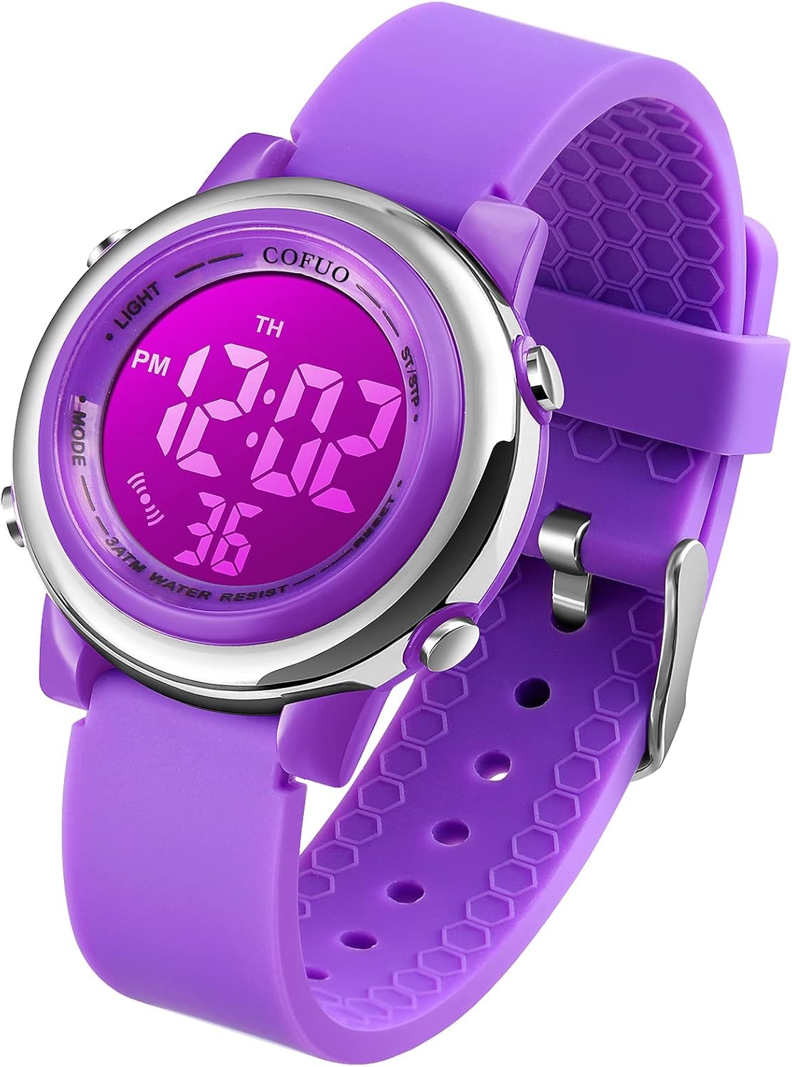 Waterproof LED Kids Sport Watch: Alarm Stopwatch