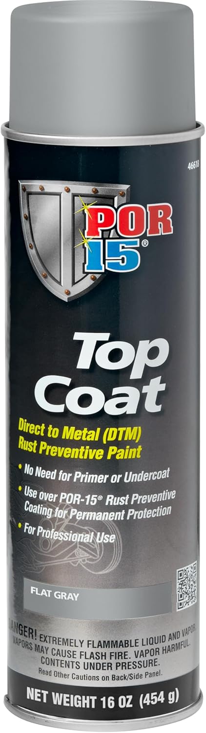 POR-15 Top Coat Spray Paint for Long-term Metal Protection