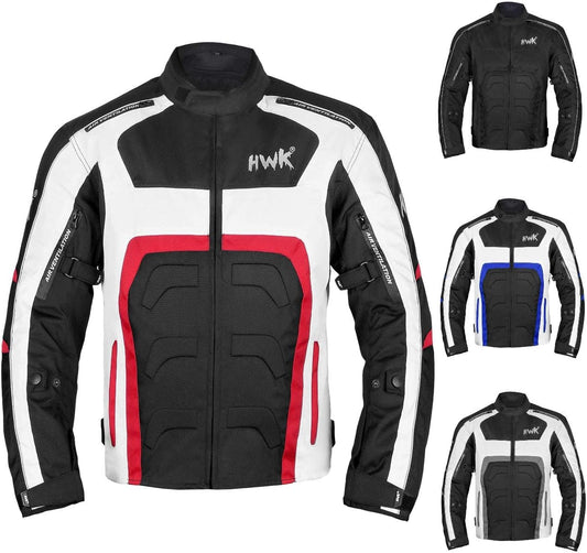 HWK Spyder Motorcycle Jacket for Men - All Season Comfort