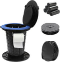 Retractable Portable Toilet with Cushion and Adjustable Height