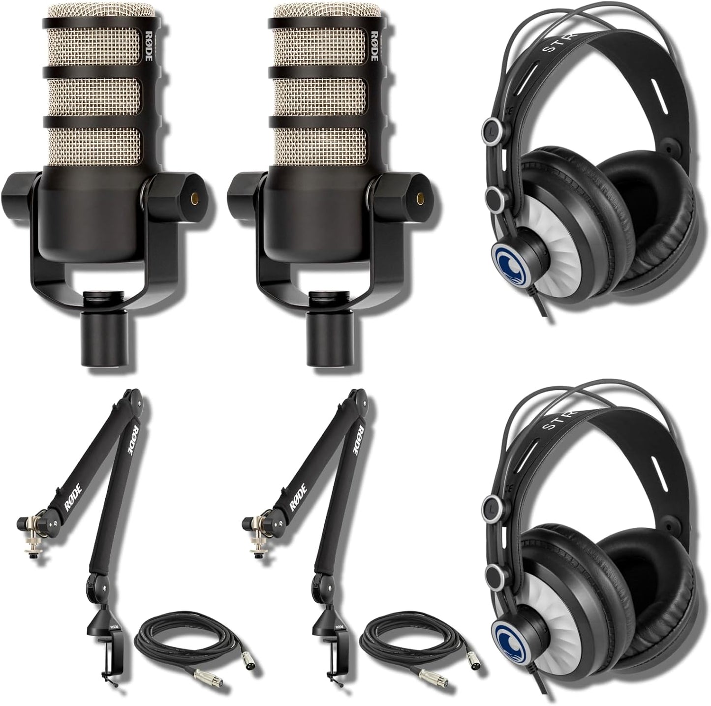 Rode PodMic Dynamic Podcasting Microphones with Boom Arms and More