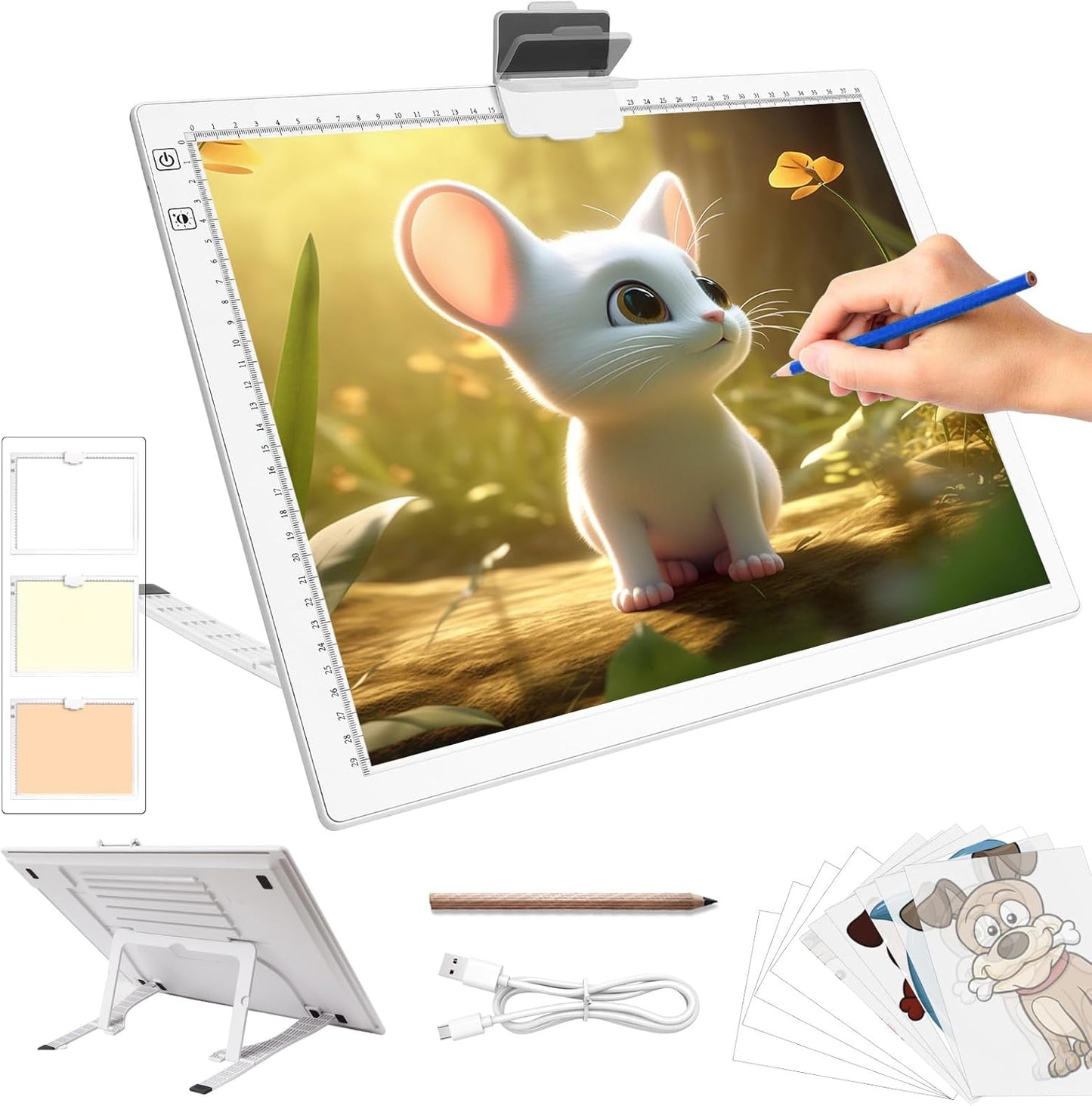 A3 Light Pad for Diamond Painting - Rechargeable Tracing Light Box