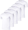 5 Pack Mens Active Quick Dry Mesh Crew Neck T Shirts - Athletic Pack