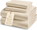 LANE LINEN 100% Egyptian Cotton Full Size Bed Sheets - Silky Sateen