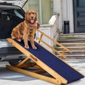 Dog Ramp for Beds Cars and Couches - Adjustable 7 Heights, Anti-Slip