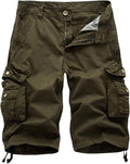 Men's Casual Loose Fit Multi-Pockets Military Cargo Shorts Jewelry