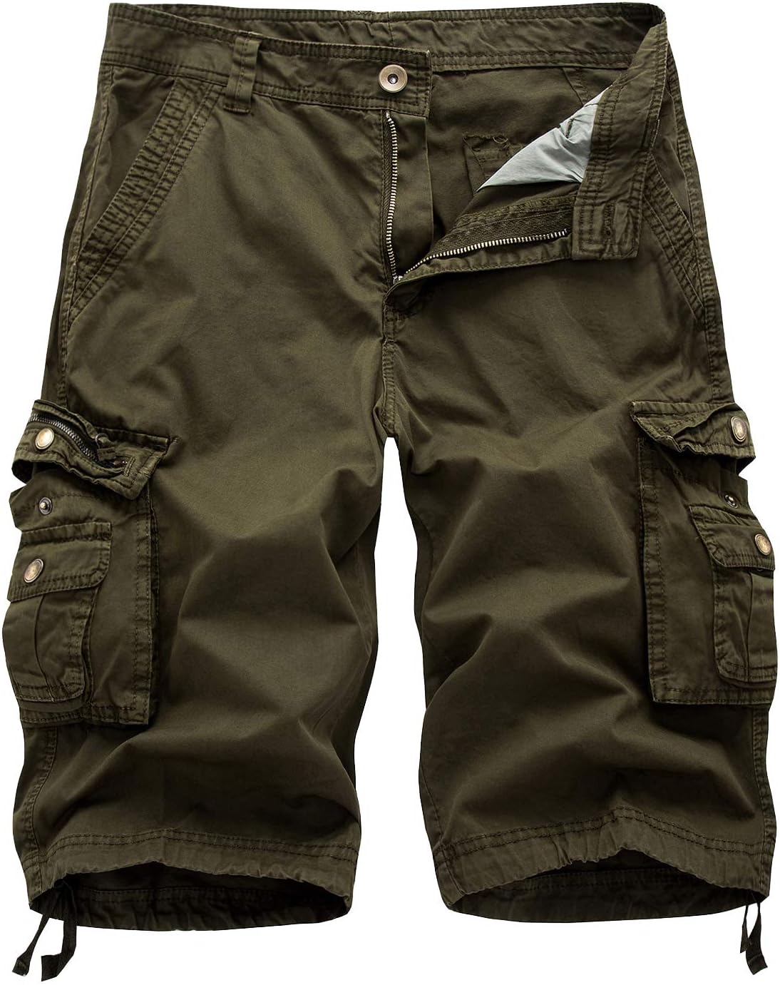 IDEALSANXUN Men's Casual Loose Fit Multi-Pockets Cargo Shorts