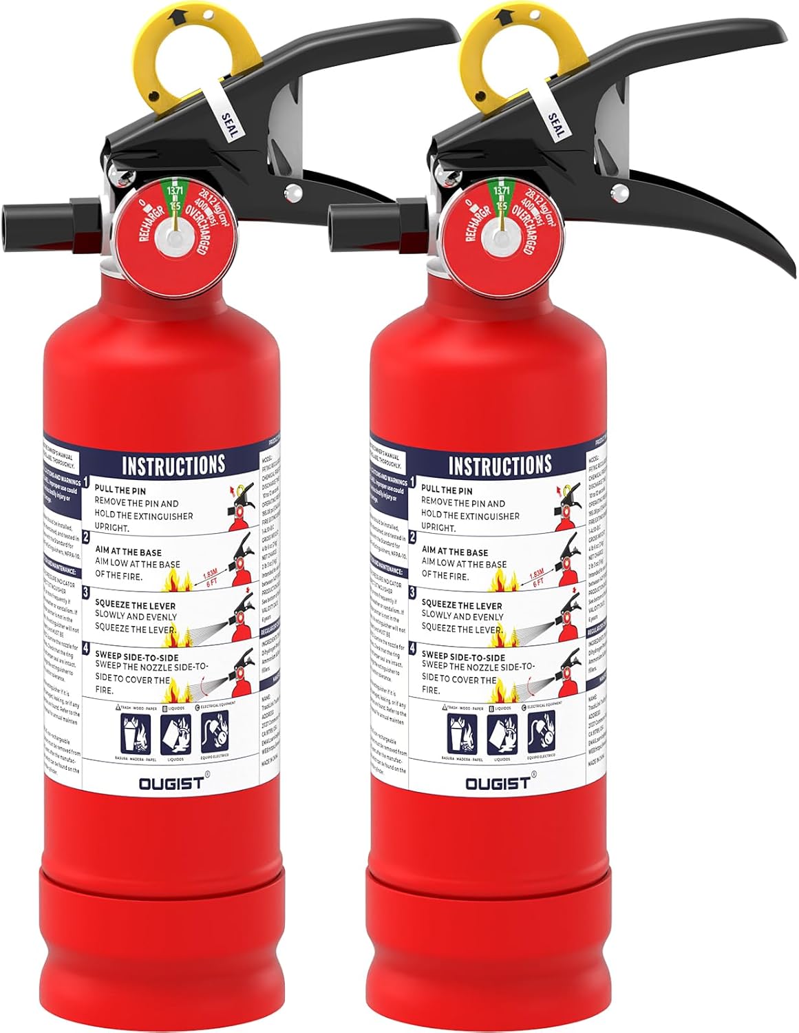 ABC Fire Extinguisher for Home & Vehicle - 2.5 lb Safety Tool