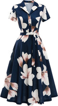 Wedtrend Women's Vintage Tea Dress - Audrey Hepburn Style Tea Length