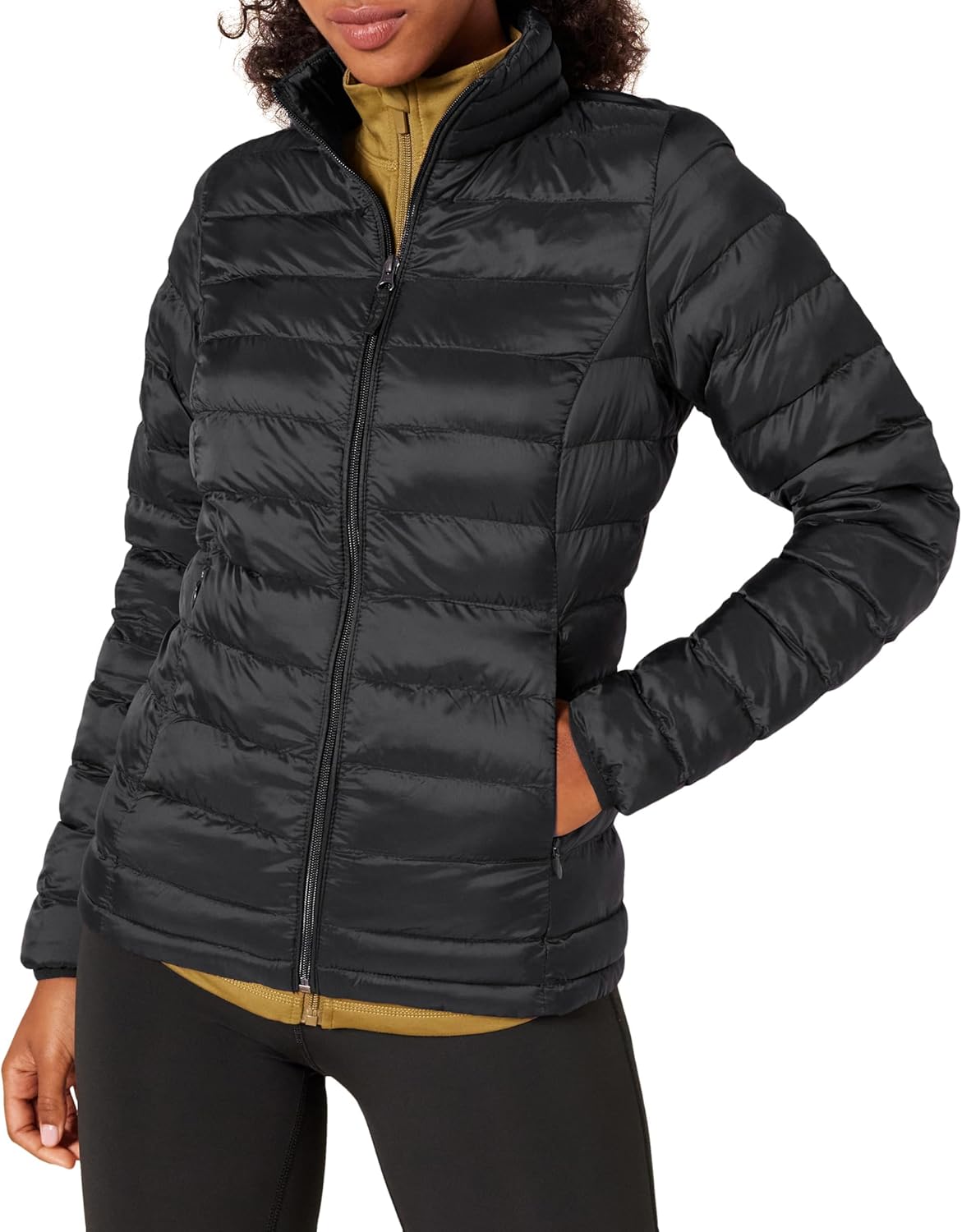 Lightweight Long-Sleeve Water-Resistant Packable Puffer Jacket