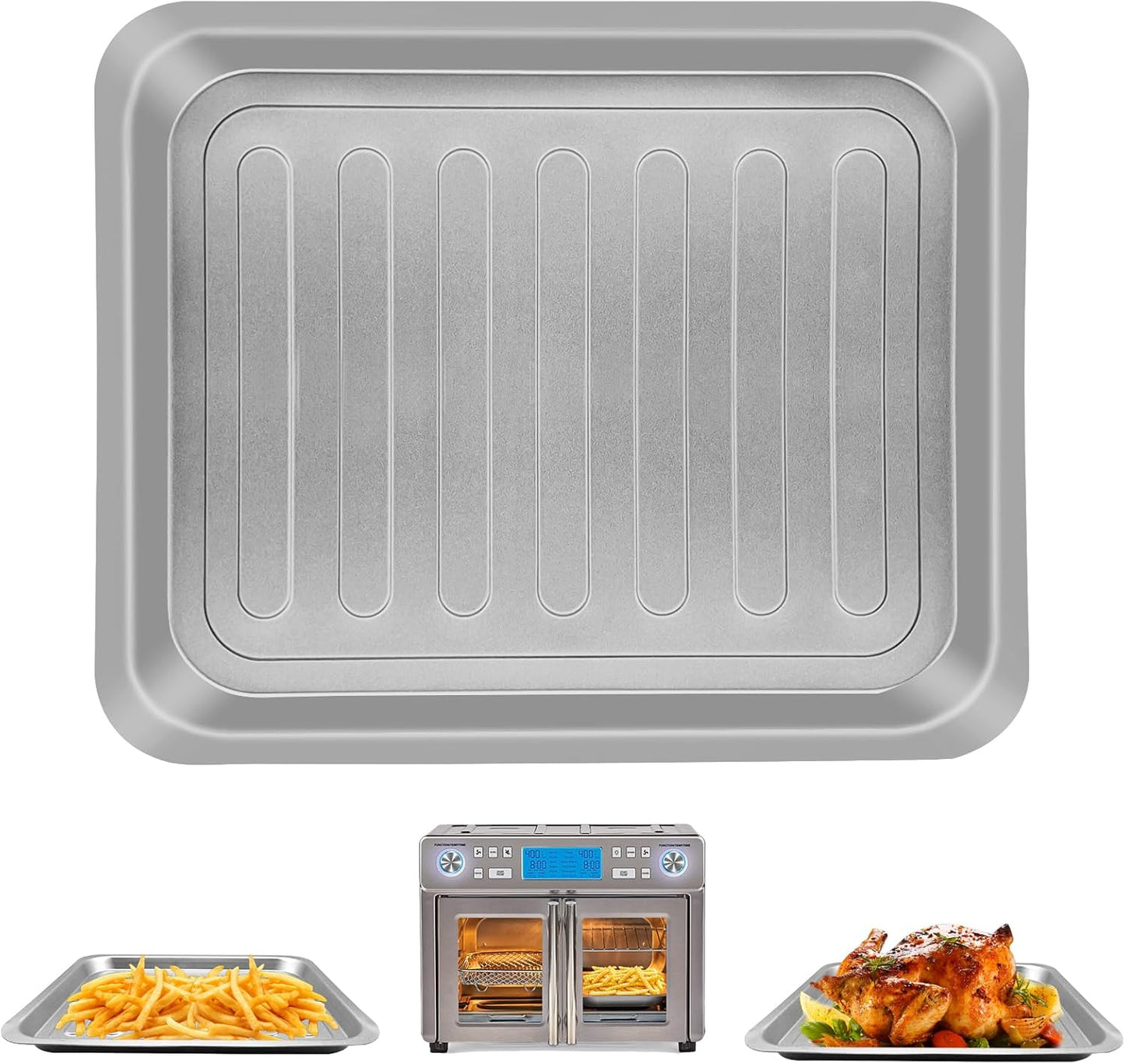 Stainless Steel Grill Plate for Emeril Lagasse Air Fryer - Crisp with Ease