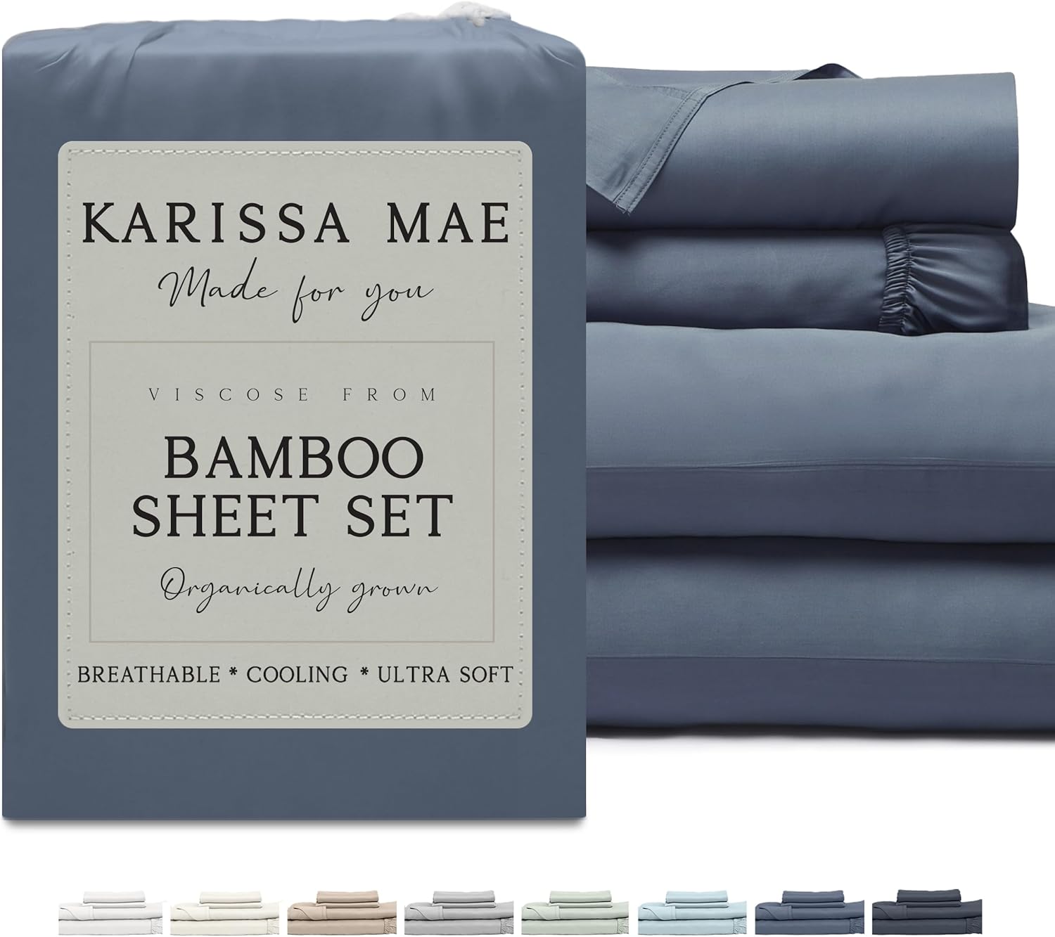 Cooling Bamboo Viscose Cal King Sheet Set for Better Sleep