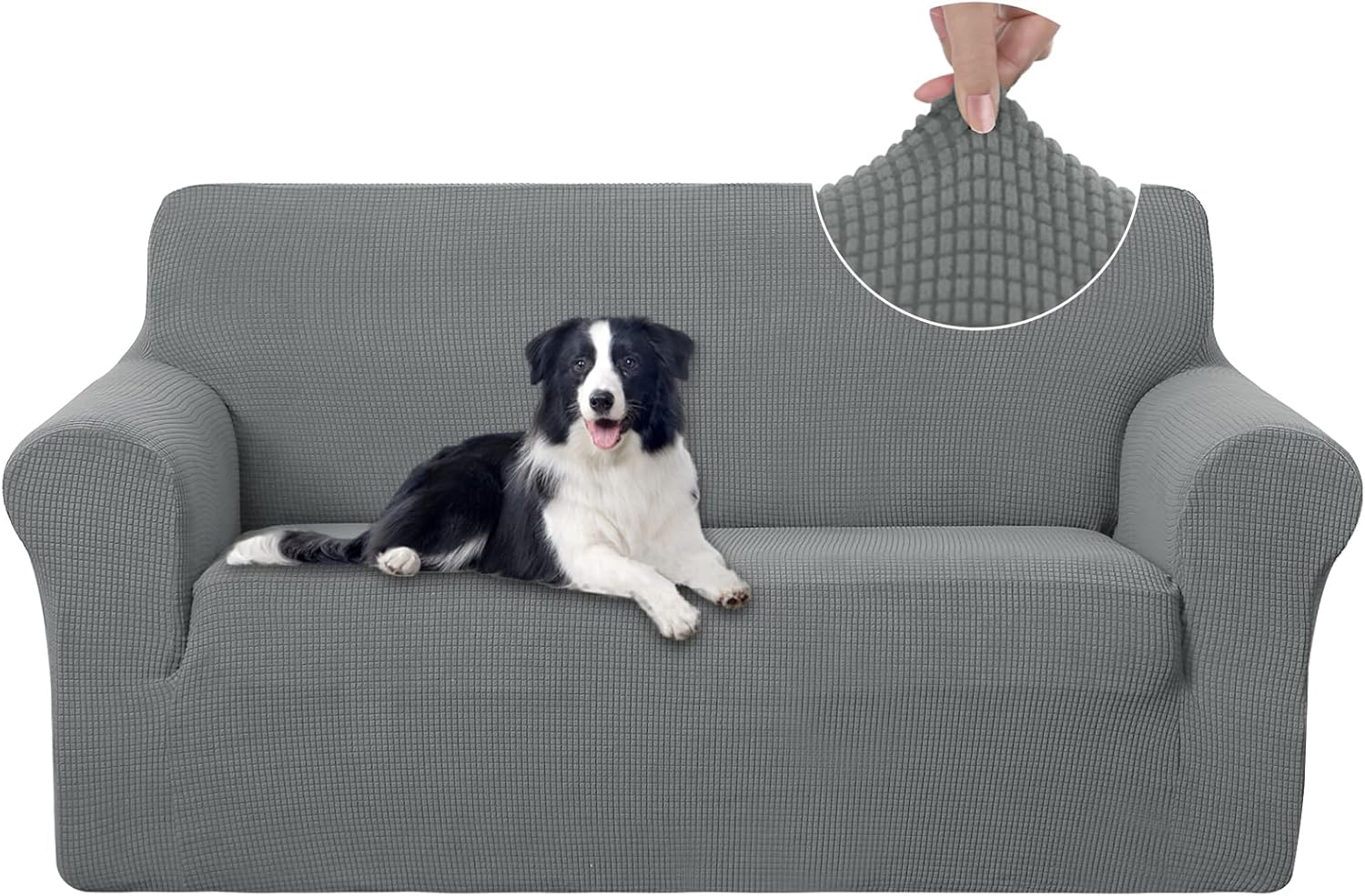 U-NICE HOME Oversized Stretch Loveseat Couch Cover for Pets