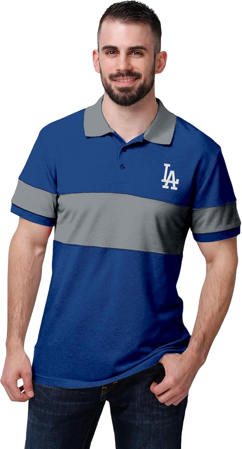Officially Licensed MLB Dodgers Performance Cotton Polo Shirt